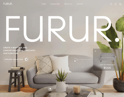 Project thumbnail - Furniture Store | Homepage Design