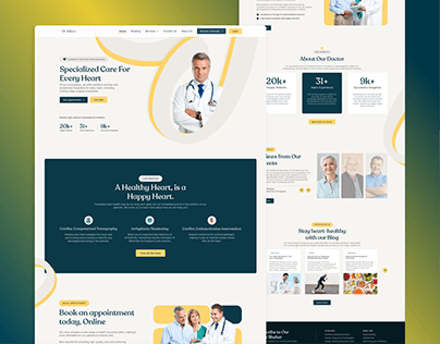 Hopital Website | Doctor Portfolio | UI/UX Design