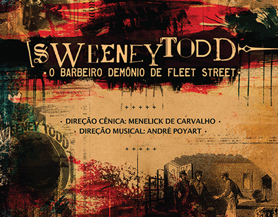Projeto Gráfico - Musical "Sweeney Todd" | CAL