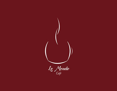 Logotipo Minimalista Café Le Monde