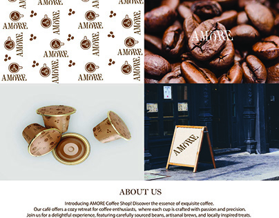 Branding for AMORE coffee shop.