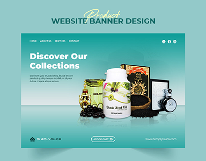 Website banner design, Shopify website Banner, product