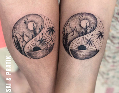 Couple Tattoo By Sai And Pratik At Aliens Tattoo India.