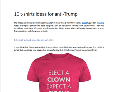 10 t-shirts ideas for anti-Trump