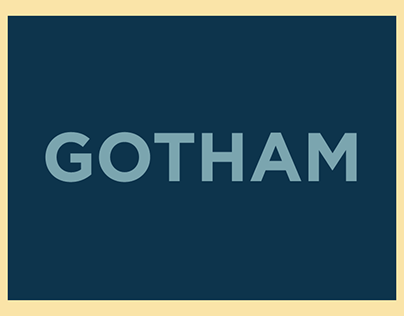 Cartaz Tipográfico - Gotham