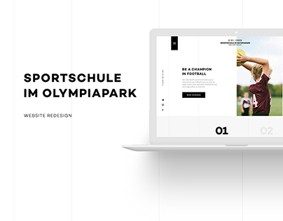 Sportschule im Olympiapark - Website Redesign