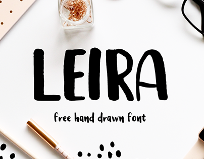 Leira - Free Hand Drawn Brush Font