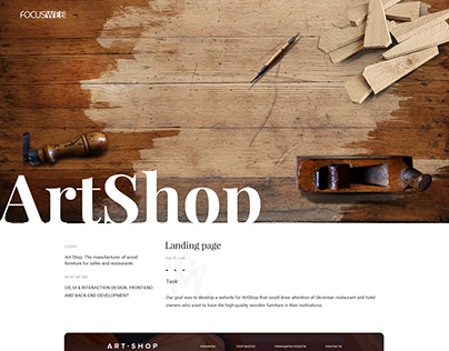 ArtShop Landing Page