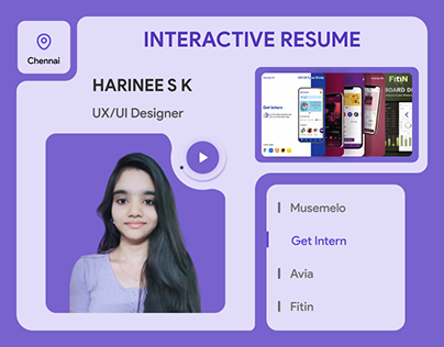 Interactive Resume | Harinee SK