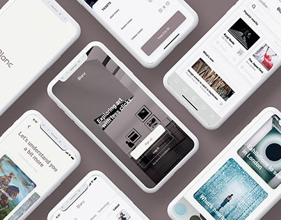 Blanc - App design and Branding