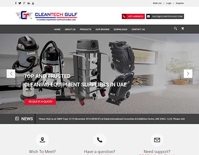 CleanTech Gulf website