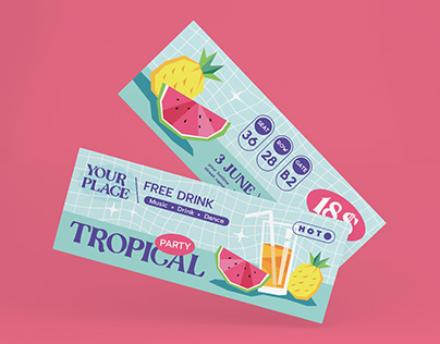 Tropical Party Ticket