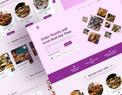 Buffet Restaurant Website Landing Page