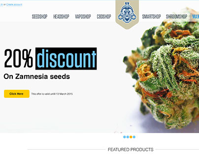 Zamnesia e-commerce website design