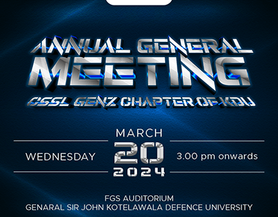AGM for CSSL GenZ Chapter of KDU