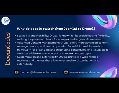 Why do people switch from joomla to drupal?
