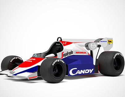 Toleman TG184, (A. Senna, 1984)