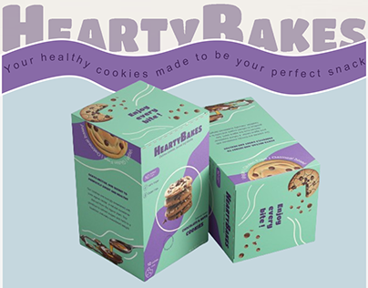 Box packaging design | healthy cookies packaging