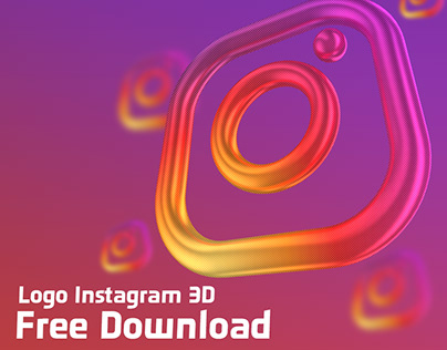 Instagram Logo 3D Rendering - Free Download