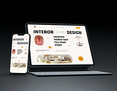 Modern Interior Website Landing Page