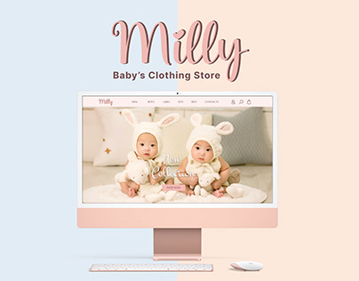 E-commerce Website Design for Milly Baby's Store