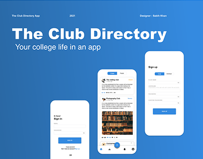 Project thumbnail - The Club Directory App
