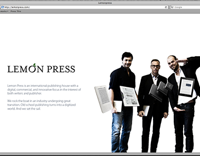Lemonpress website