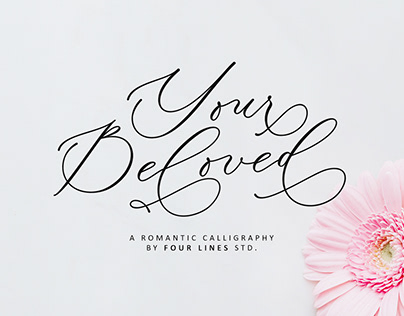 Your Beloved// Romantic Calligraphy Font
