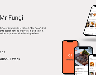 Mr Fungi (Cooking Recipe App)