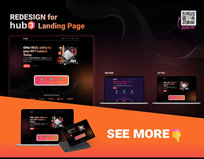 Redesign for HUB3 Landing Page