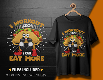 pizza funny workout t shirt design