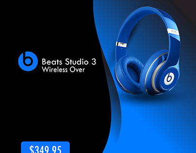 beats studio 3 headphone advertise poster