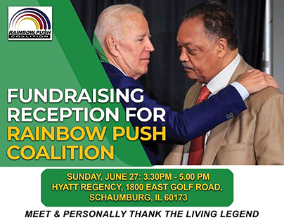 Fundraise Reception for Rainbow Push Coalition Poster