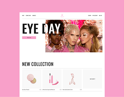 Jeffree Star Cosmetics | e-Commerce Redesign Concept