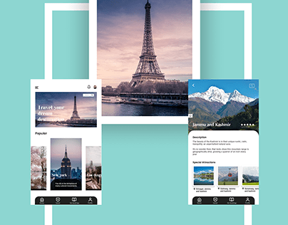 Tours and Travel App design