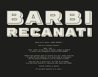 Barbi Recanati | Póster