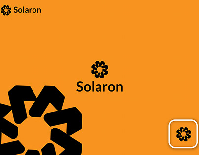 solaron minimal logo design| solar energy