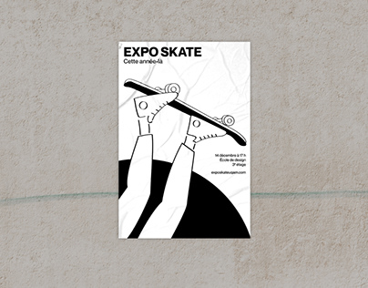 Affiche exposition de skate