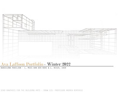 Barcelona Pavilion - Drafting Study