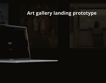 Art gallery landing prototype