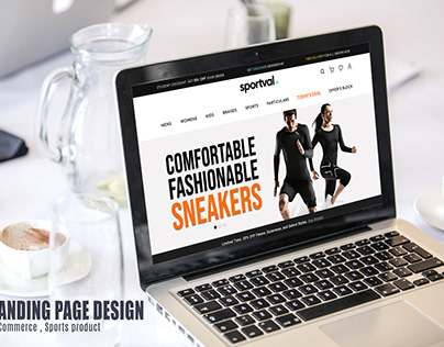 Landing Page design - E-commerce Domain