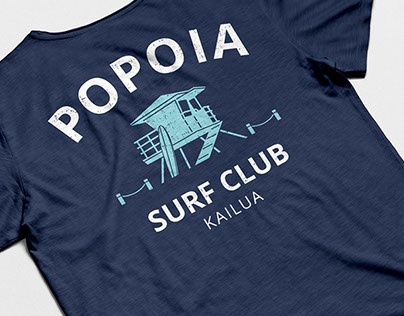 Popoia Surf Club T-shirt Design