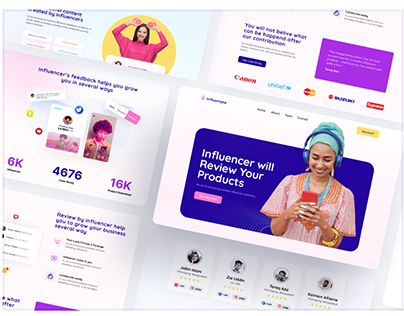Influencer Hire Web Template