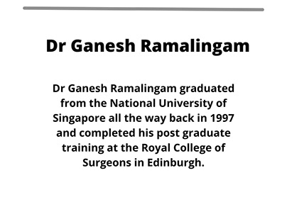 Dr Ganesh Ramalingam-Experienced General Surgeon
