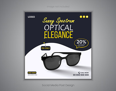 Sunglass social media post design