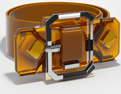 AI Lucite Amber Belt Design