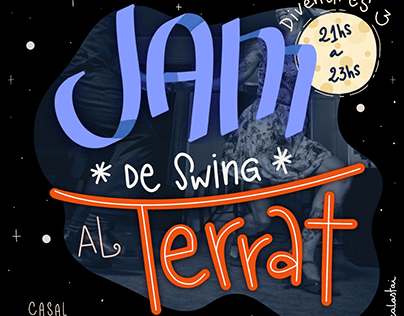 Jam de Swing al Terrat - Poster Design Lindy Hop