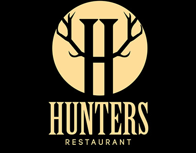 Hunters |  Logo, business cards and window poster