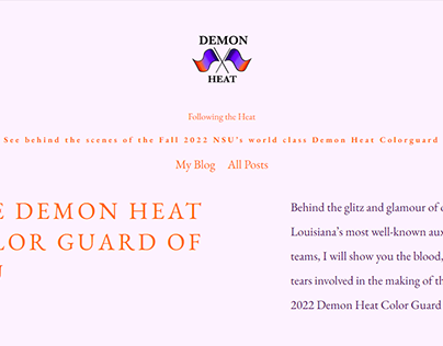 The Demon Heat Color Guard