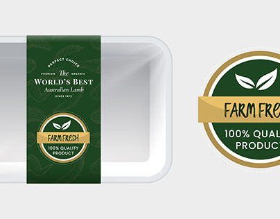 Vector Fresh Food Label and Badge